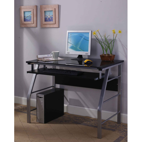 Ebern Designs Brosley Computer Desk with PullOut Keyboard Tray & Reviews Wayfair Canada